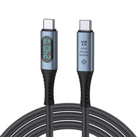 NOUVEAU Câble de données double type C 40 Gbps Câble USB C Câble de transfert de données USB-C PD100w 240W 5A 40 Gbps 8K 60HZ Vidéo Câble USB4 Thunderbolt4