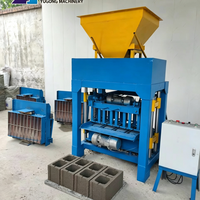 Mini unité de fabrication de briques portable avec transport facile pour les chantiers temporaires