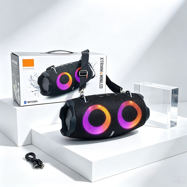 2026 Extra Bass Built-In Amplifier Outdoor Clear Sound Bass Wireless Portable Fabric XTREEM4MINI LED Bt Speaker