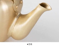 Bouilloire en aluminium jaune de 3,0 L avec poignée en bakélite, écologique, de bonne qualité pour le Moyen-Orient
