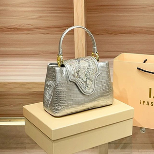 Genuine Leather High-end Light Luxury <strong>Python</strong> <strong>Pattern</strong> Handbag <strong>Bag</strong> Women's New Niche Fashionable All-match Shoulder Crossbody <strong>Bag</strong>