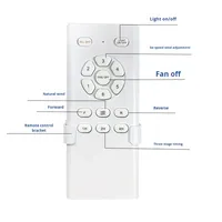 Ventilateur intelligent Maidi 55W Android IPS avec télécommande, chandelier à onduleur haute tension, alimenté par batterie, accessoires universels