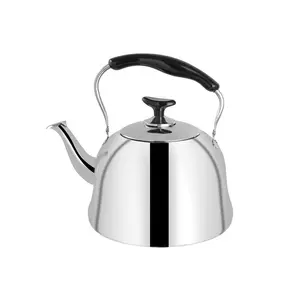 Ancient Bell Kettle 304 Stainless Steel Circular Boiling Kettle Tea Pot 1L/2L/3L/4L/5L/6L High Quality Flat Bottom Water Kettle