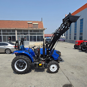 Tracteur agricole miniature 4x4 pas cher avec tondeuse à gazon, remorque forestière avec grue, chargeur de tracteur, pelle rétrocaveuse - Product Image 1