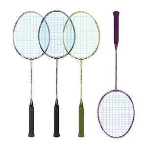 2024 New Arrival 88g strong burst sports training elastic and Senior frame of badminton racket for outdoor exercise