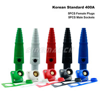 10 pièces R-LOK 400A prise femelle mâle prise ensemble américain/canadien/coréen/indien Standard 1 pôle connecteur d'alimentation Double Cam conception