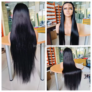 Peluca de encaje HD de <span class=keywords><strong>cabello</strong></span> virgen indio crudo Peluca Virgen sin cola alineada <span class=keywords><strong>con</strong></span> cutícula Peluca de <span class=keywords><strong>cabello</strong></span> humano recto <span class=keywords><strong>largo</strong></span> de encaje HD <span class=keywords><strong>con</strong></span> <span class=keywords><strong>cabello</strong></span> de bebé - Product Image 2