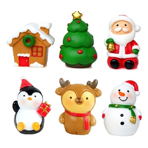 ของตกแต่งคริสต์มาส DIY ขายส่ง ตุ๊กตาซานตาคลอส มนุษย์หิมะจิ๋ว อุปกรณ์ตกแต่งบ้านตุ๊กตา งานฝีมือเรซิ่น ของตกแต่งสร้างบรรยากาศ ของตกแต่งหน้าเค้ก - Product Image 6