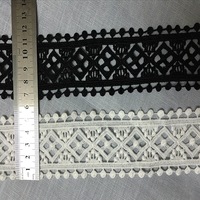 Dentelle en fibre de lait pour vêtements, dentelle sexy en polyester pour chaussures et sacs, dentelle personnalisée