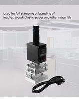 Machine à estamper à chaud pour logo, fer à souder manuel, estampeur de logo, estampeur à chaud pour cuir de noix de coco, estampeur à chaud pour sceller à chaud