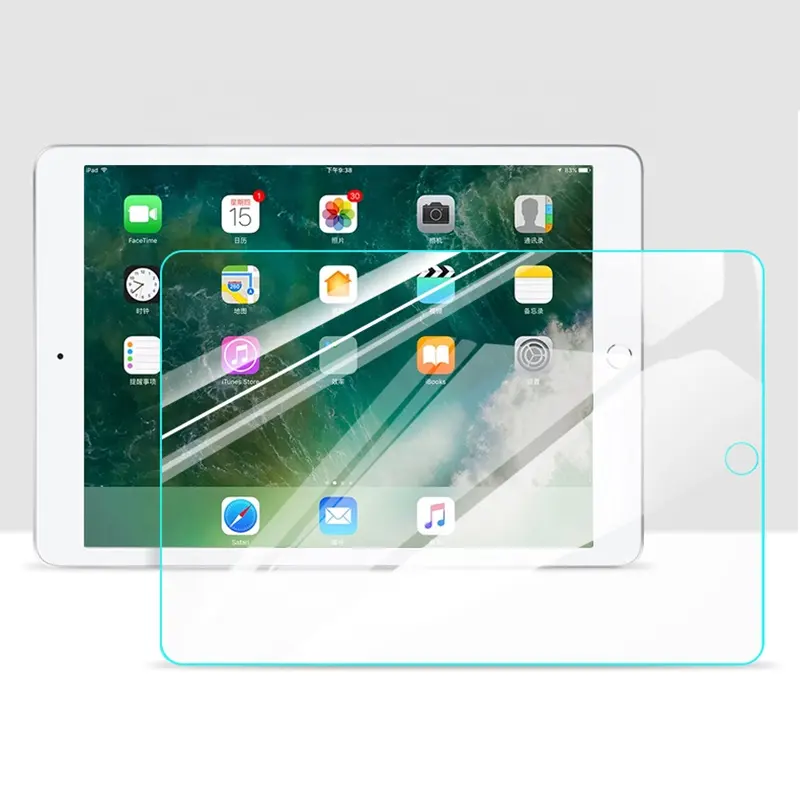 HD shock proof tempered tablet glass screen protector for Ipad 2 3 4 5 6 7 pro 11 air 1 2 3 4 10.2 9.7 10.5 10.8