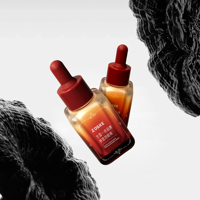 Coin arrondi compte-gouttes en verre carré 30ml sérum de soin de la peau du visage parfum huile essentielle pour usage cosmétique crème pour les yeux et goutte pour les yeux