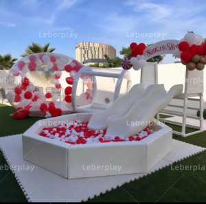 Toboggan commercial en PVC en forme de fleur, piscine à balles, équipement de jeu souple pour usage domestique, intérieur, capacité supérieure à 500 kg, Happy Castle en promotion - Product Image 5