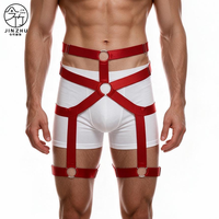 JINZHU Harnais exotique sexy pour homme, tenue à découpes, bandage ajustable, sous-vêtements érotiques pour hommes