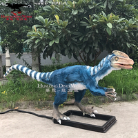 Modèle de dinosaure animatronique réaliste et mobile pour parc d'attractions, parc à thème, centre commercial et exposition