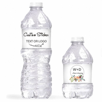 Étiquette de bouteille de boisson, autocollant en PVC pour bouteille d'eau, étiquette de boisson, étiquettes personnalisées pour bouteilles