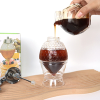 Distributeur de miel anti-goutte, distributeur de sirop d'érable, pot de stockage anti-goutte avec support, Gotero De Abeja Gouttelettes Pour Abeilles