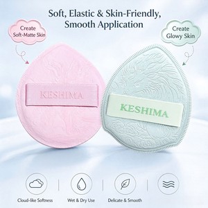 Éponge de maquillage triangulaire épaisse Keshima, houppette douce pour fond de teint et correcteur, lavable et portable - Product Image 4