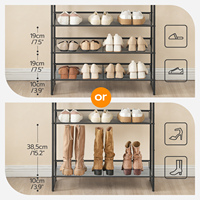Vente en gros de rangements à chaussures empilables 3/4/5/6/8/10 étages pour l'entrée 12/16/20/24/32/40 paires de rangements de chaussures