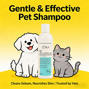 Gel douche nettoyant moussant pour chiens et animaux de compagnie, shampoing et après-shampoing - Product Image 1