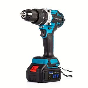 21Vコードレスインパクトドリル<span class=keywords><strong>13mm</strong></span>ブラシレスドライバーバッテリー電気インパクトドリルおよびドライバーキットブラシレスモーター2.7160N - Product Image 1