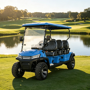 Voiturette de golf sportive à 6 places avec demi-parbrise pour 1 personne, vente en gros Système d'assistance à la montée intelligent Boîte de vitesses autonome Strong C - Product Image 3