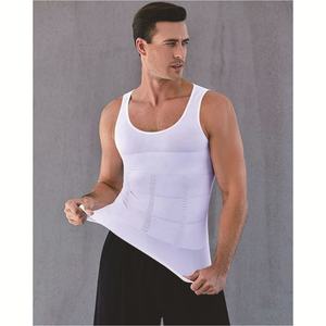 Camiseta Moldeadora de Cuerpo para Hombre, Camiseta Interior de Compresión, <span class=keywords><strong>Chaleco</strong></span> Reductor de Abdomen, Camiseta sin Mangas Escultora para Hombre - Product Image 4