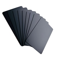 Carte de membre VIP personnalisée en PVC, RFID NFC, avec puce TAG213 13,56 MHz, finition noire mate, carte de visite NFC avec code QR