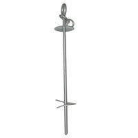 Ancre d'attache pour chien Camping Spiral Ground Silver Tire-bouchon Heavy Duty Peg Stake