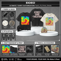 Camiseta Personalizada con Lavado Ácido, Estilo Vintage, 100% Algodón, Corte Cuadrado, Impresión Digital, Camiseta para Hombre