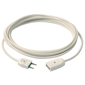 Cable de extensión 2x0.75 5m blanco para uso en interiores - Product Image 1