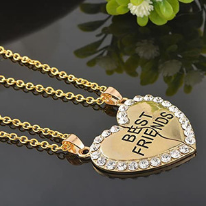 Collana Moda in Lega Placcata Oro e Argento per <span class=keywords><strong>Migliori</strong></span> Amiche, <span class=keywords><strong>Gioielli</strong></span> per Donne - Product Image 5