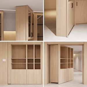Betoci Electric Rotating Cabinet Door Hardware Hidden Storage System Modern Simple Space Saving Full Set - Product Image 1