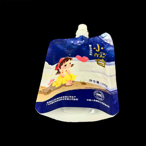 Bolsa con Boquilla de 100g/250g, Material PE de Grado Alimenticio, para Gelatina, Jugo, Mermelada, Café, Líquidos, con Boquilla Central para Niños - Product Image 3