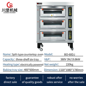 Four commercial à préchauffage rapide avec chaleur supérieure et inférieure pour la cuisson du pain, des hamburgers, des baguettes, des toasts - Product Image 4