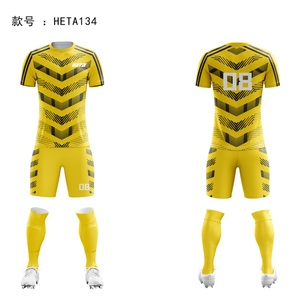 ชุดฟุตบอลผู้ชายแบบขายส่งสั่งทำได้ เสื้อฟุตบอลระบายอากาศ กางเกงขาสั้น ชุดเสื้อฟุตบอลแบบซับลิเมชั่น เสื้อฟุตบอล กางเกงขาสั้น - Product Image 5