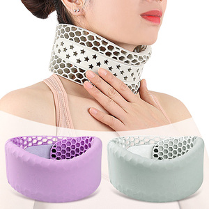 Fascia per il collo anti-cavo cervicale con supporto in silicone a nido d'ape per dolore cervicale e correzione della postura della testa all'avanti - Product Image 1