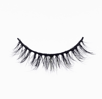 100% vrai vison naturel élégant quotidien 12mm faux cils à la main pleine bande cils bandes de cils 1 paire