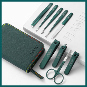 German nail clipper <b>set</b>, stainless steel, household nail clippers, nail <b>pliers</b>, ear picks, toenail trimmers, scissors. - Product Image 5