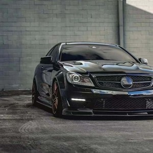 Pour <span class=keywords><strong>Mercedes</strong></span> Benz <span class=keywords><strong>classe</strong></span> <span class=keywords><strong>C</strong></span> W204 C63 <span class=keywords><strong>AMG</strong></span> 2012-2014 Kit carrosserie fibre de carbone pare-chocs avant lèvre diffuseur évent becquet état neuf - Product Image 4