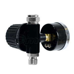 Régulateur de pression d'air LEMATEC 0-140 PSI 0-10 Bar avec manomètre analogique pour pistolet de pulvérisation et outils pneumatiques - Product Image 2