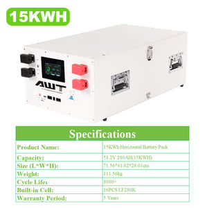 Güneş Enerjisi Şebekeden Bağımsız Sistem 48V 51.2V 200Ah 280Ah 300Ah Lifepo4 Pil Paketi 15kw Pil Paketi ESS Bluetooth İzleme Güneş Enerjisi Sistemi - Product Image 4