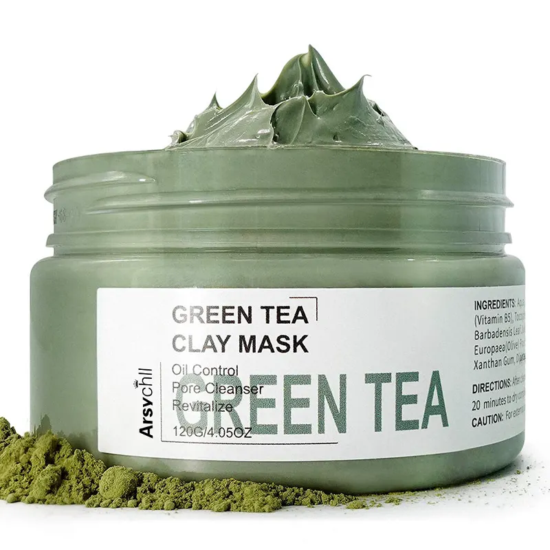 Wholesale Beauty Face Korean Cosmetics Skin Care Product Green Tea Mud Hydro Facemask Facial Clay Mask hydrating Moisturizer
