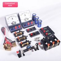 Equipo de Experimentos de Circuitos Eléctricos para Física de Secundaria, Juego Completo con Amperímetro y Voltímetro, Kit de Experimentos de Demostración Eléctrica