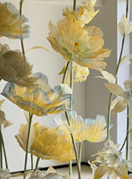 Meilleure Vente Nouvelle Arrivée Centre de Présentation Commercial Géant en Organza Poppy pour Vitrine de Centre Commercial et Merchandising Visuel