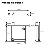 Interrupteur cinétique auto-alimenté sans batterie, 1 interrupteur sans fil à distance, 10A 110V-240V, portée de contrôle 50-100m pour armoire LED