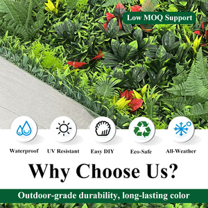 Panel de Plantas Artificiales para Pared Verde Comercial, Estilo Jardín <span class=keywords><strong>Vertical</strong></span> con Follaje Realista para Proyectos de Decoración de Paredes - Product Image 3