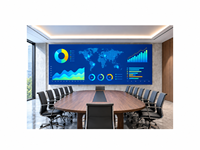 Écran LED à pas fin P2.5, mur d'affichage LED mural intérieur, panneau mural vidéo LED à service frontal pour studio de conférence