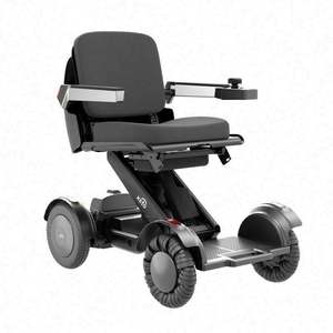 Silla de ruedas eléctrica plegable motorizada ajustable con doble motor, rueda alimentada por batería, silla todoterreno comprobada - Product Image 2