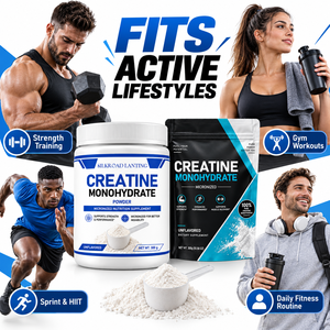 Créatine monohydrate en poudre 300g micronisée sans arôme pour la course à pied, l'entraînement HIIT, le soutien quotidien à la forme physique, la force et les performances - Product Image 4